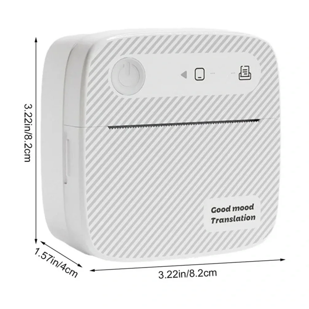 Portable White Thermal Label Printer for Cell Phones & Accessories